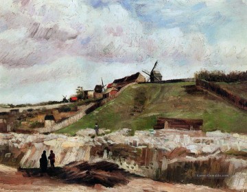  wind - Montmartre der Steinbruch und Windmühlen Vincent van Gogh